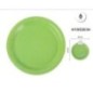 Platos verdes 6 uds 23 cm