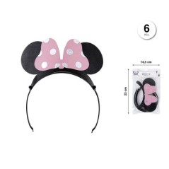 Diadema ratoncita Minnie rosa 6 uds 8433584720514 72051