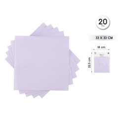 Servilletas Lila 20 uds 33 cm