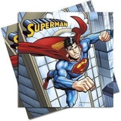 Servilletas superman 20 uds 33x33 cm cumpleaños