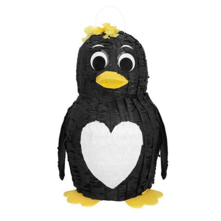 Piñata pingüino 22x30x37 cm