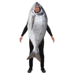 Disfraz de dorada pez talla ML