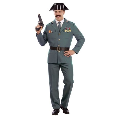 Disfraz guardia civil con medallas para hombre