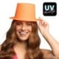 Sombrero naranja neon chistera