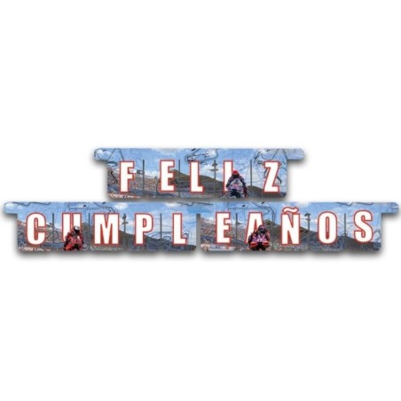 Guirnalda Feliz cumpleanos Moto GP 8435743005678 BS10597