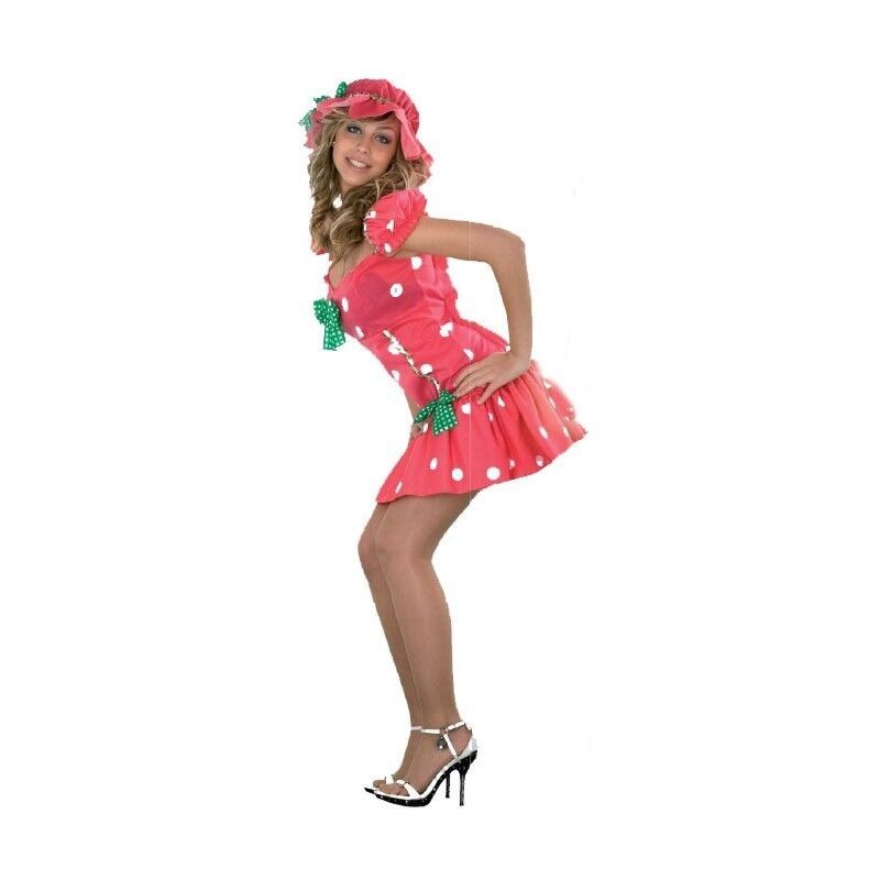Disfraz fresita para mujer talla unica ML Disfraz fresita para mujer talla unica ML