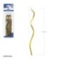 Velas onduladas oro 15 cm 12 uds cumpleaños