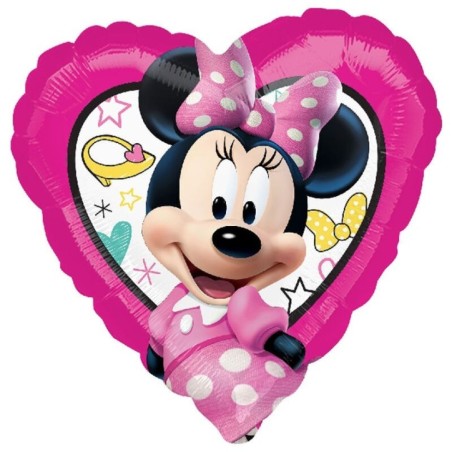 Globo minnie mouse corazon rosa para helio o aire 26635362351 3623501