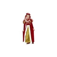 Disfraz princesa real roja medieval talla 5 6 anos 8422562365588 36558