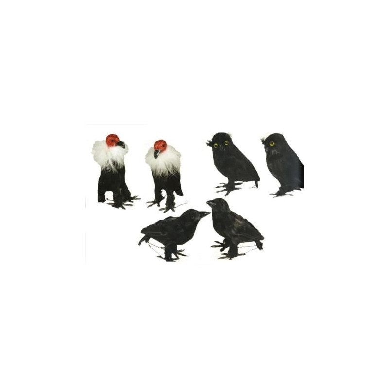 Pajaros halloween surtidos 14 cm unidad 19300 GUIRCA