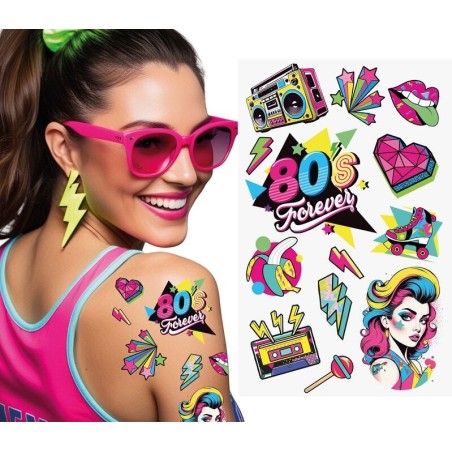 Tatuajes fiesta anos 80 8434077159675 15967