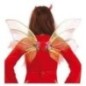 Alas doradas con flor hada 60 cm
