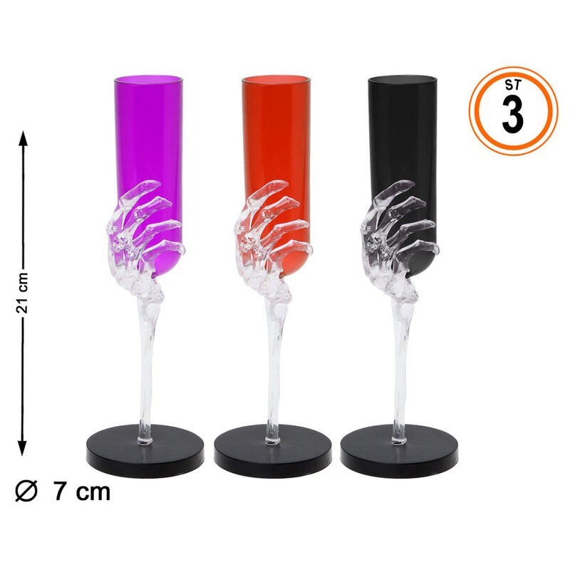 Copa mano halloween 21 cm 1 ud surtido colores Copa mano halloween 21 cm 1 ud surtido colores