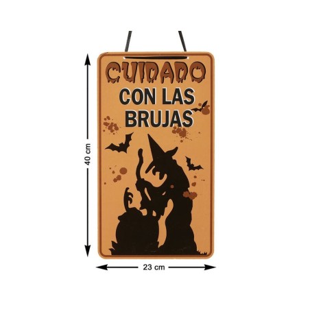 Cartel halloween cuidado con las brujas 8422259825319 82531