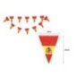 Guirnalda triangular bandera de España 5 metros