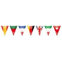Bandera triangular plastico paises europeos 25 metros 8422935602005 60200