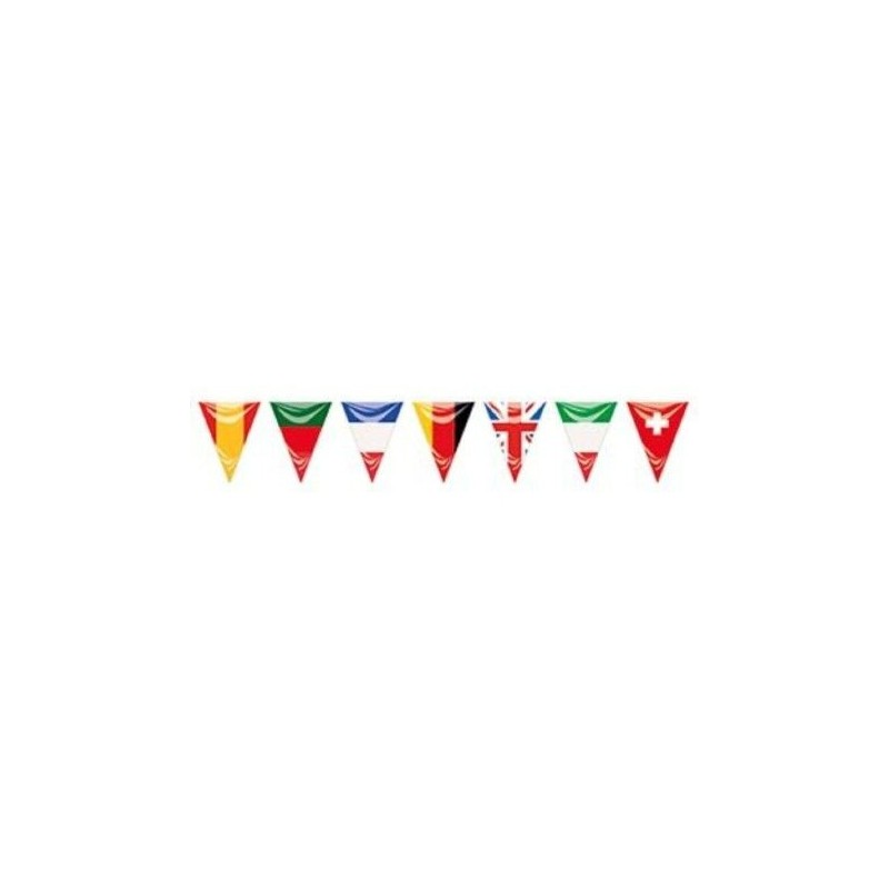 Bandera triangular plastico paises europeos 25 metros Bandera triangular plastico paises europeos 25 metros