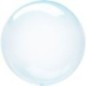 Globo redondo transparente azul