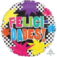 Globo felicidades 45 cm helio o aire 26635311472 3114701