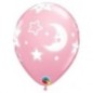 Globos lunas y estrellas perlados rosa 6 uds 28 cm