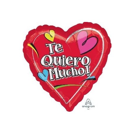 Globo corazon te quiero mucho 45 cm 26635364546 3645401
