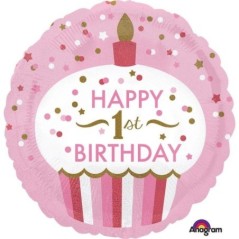 Globo 1 cumpleanos nina 45 cm cupcake 26635345293 3452901