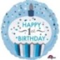 Globo 1º cumpleaños niño 45 cm cupcake