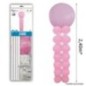 Columna de globos rosas y blancos R5 240 cm