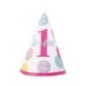 Gorros carton primer cumpleñaos 8 uds