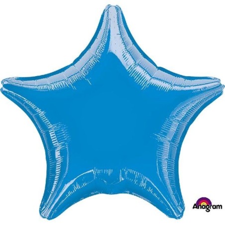 Globo estrella azul foil para helio 45 CM 26635305921 3059201