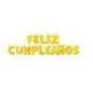 Feliz cumpleaños en globos dorados de 40 cm