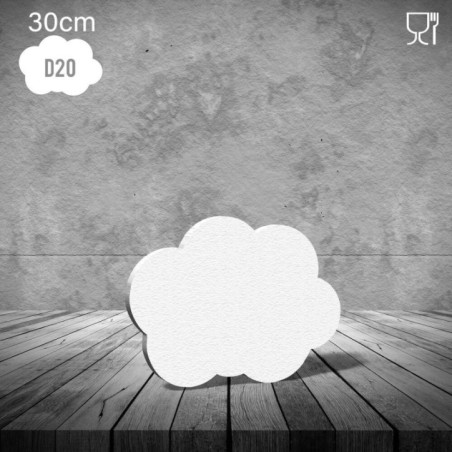 Nube blanca 30x21x4 cm corcho 8435789311030 31103DT