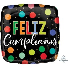 Globo feliz cumpleanos cuadrado negro 45 cm 26635411257 4112501