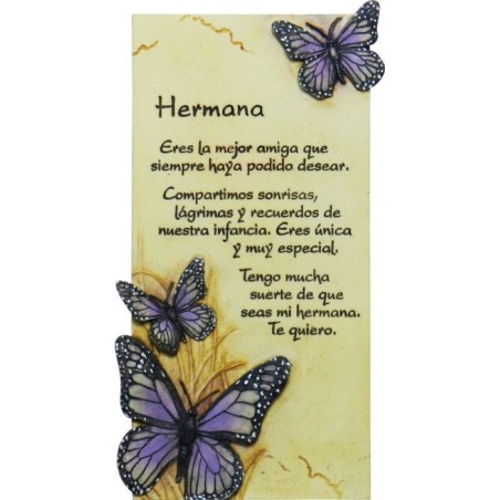Poema Hermana en piedra regalo original 806804000006 6804