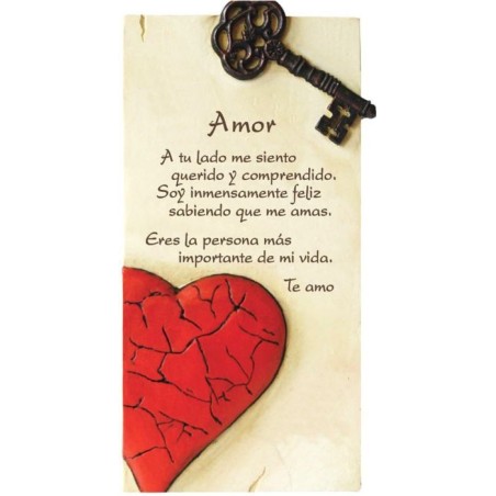 Poema Amor chico en piedra regalo orignal 807055000005 7055