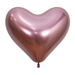Globo corazon rosa reflex 12 uds 35 cm 7703340179599 R14 C909 12