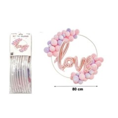 Arco redondo con globos y love 80 cm 8800858719800 871980AI