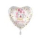 Globo feliz cumpleaños princesa 43 cm corazon