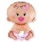 Globo bebe rosa 67x46 cm para helio o aire