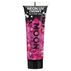 Escamas brillantes glitter con gel neon magenta 5056135627525 M27525