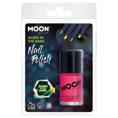 Laca de unas rosa neon brilla en la oscuridad glow 5056135642016 M42016