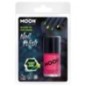 Laca de uñas rosa neon brilla en la oscuridad glow