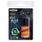 Laca de uñas narnaja neon en la oscuridad glow