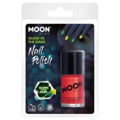 Laca de unas roja neon en la oscuridad glow 5056135642030 M42030