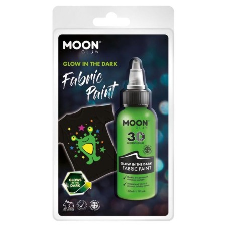 Pintura de tela verde neon brilla en la oscuridad glow 5056135642559 M42559