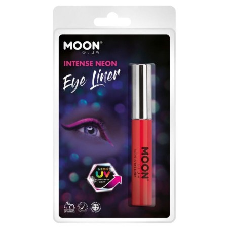 Eye liner rojo intenso neon 10 ml moon brilla luz UV 5056135644027 M44027