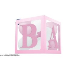 Caja rosa para meter globos 21