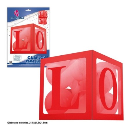 Caja roja para meter globos 21