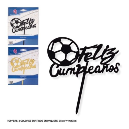 Topper tarta feliz cumpleanos futbol 8435127323305 32330