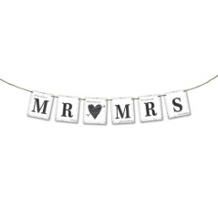 Letrero mr mrs 77 cm para boda 5901157469885 L21